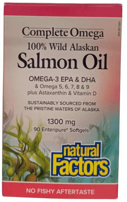 NATURAL FACTORS WILD ALASKA SALMON OIL 90'S