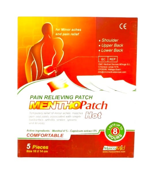 PAIN RELIEF MENTHOPATCH (HOT) 5'S
