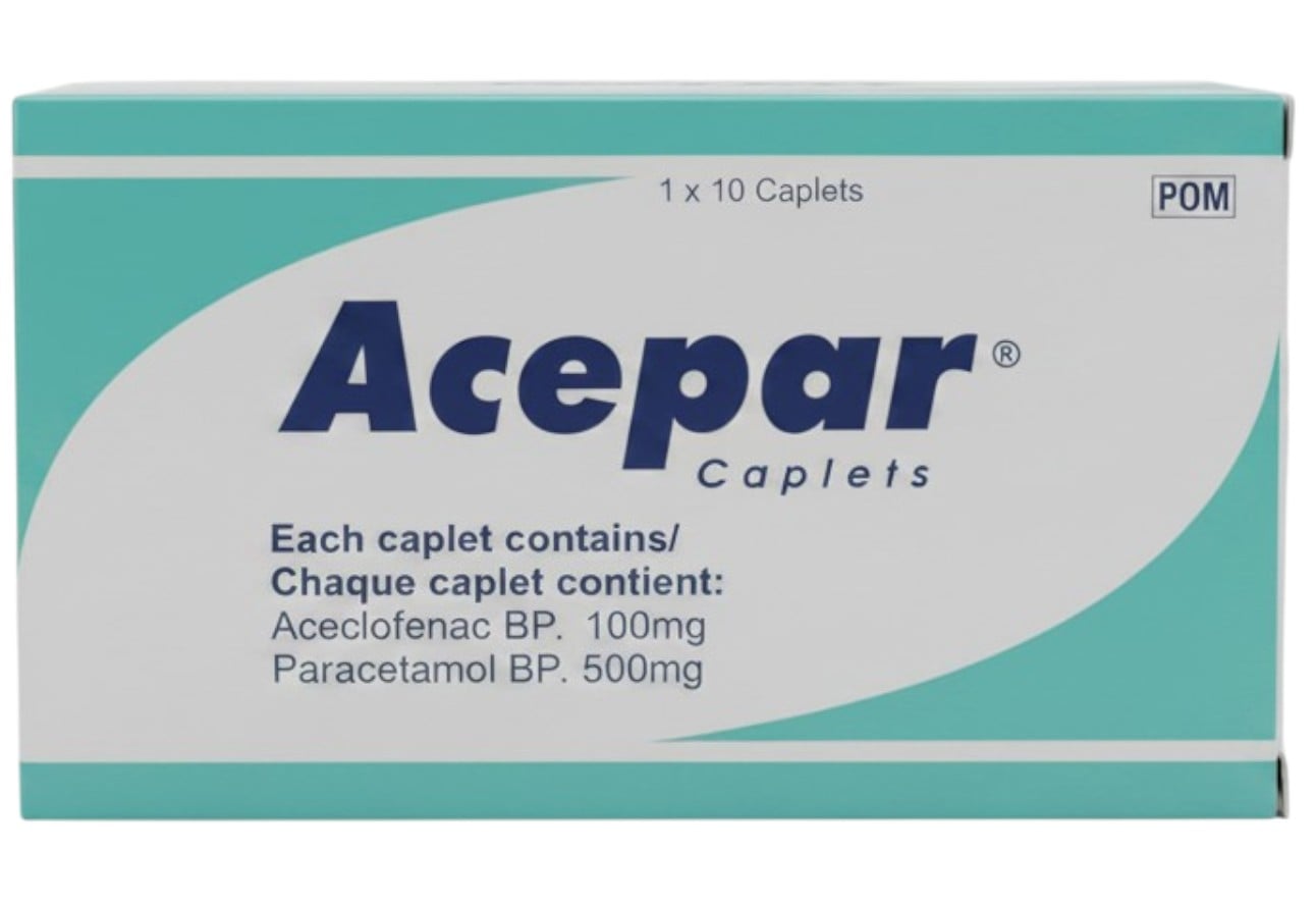 ACEPAR (ACECLOFENAC, PARACETAMOL) TABLETS 10'S
