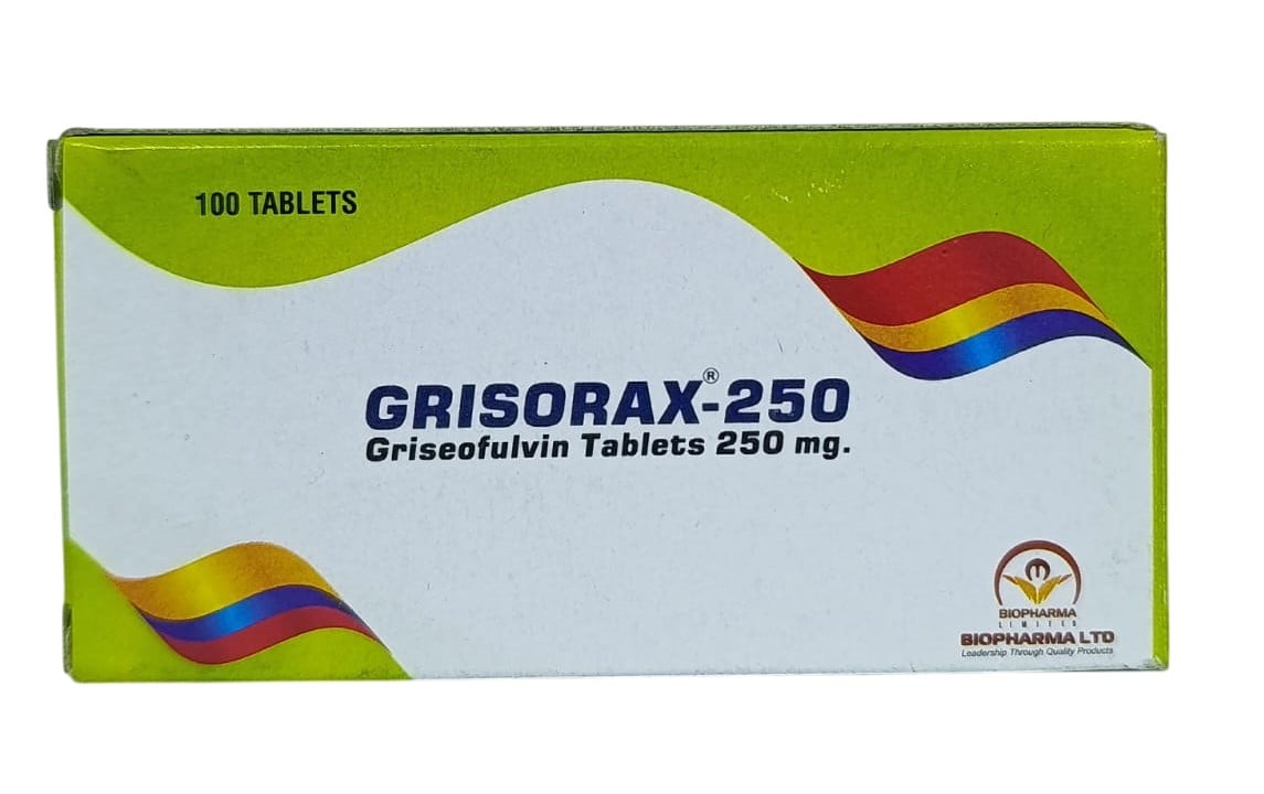 GRISEOFULVIN 250MG TABS 100'S