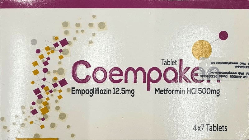 COEMPAKEN 12.5MG/500MG TABLETS 28'S