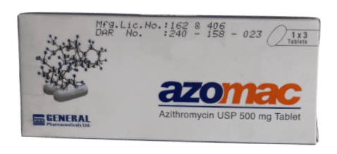 AZOMAC 500MG TABS 3'S