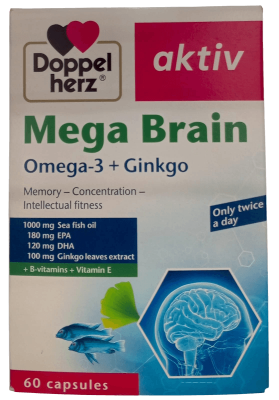 DOPPEL HERZ MEGA BRAIN OMEGA + GINKGO