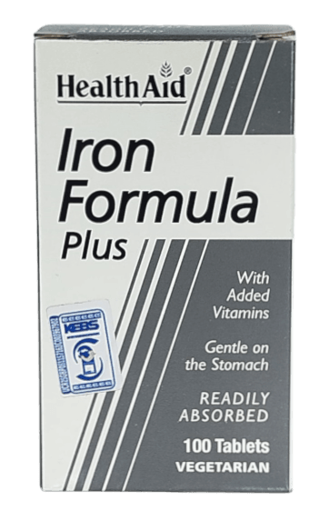 HEALTH AID IRON FORMULA PLUS 100'S