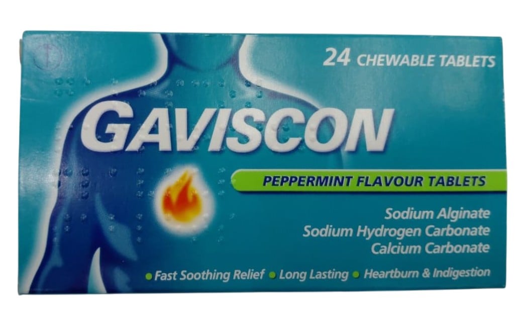 GAVISCON PEPPERMINT 250MG 24'S
