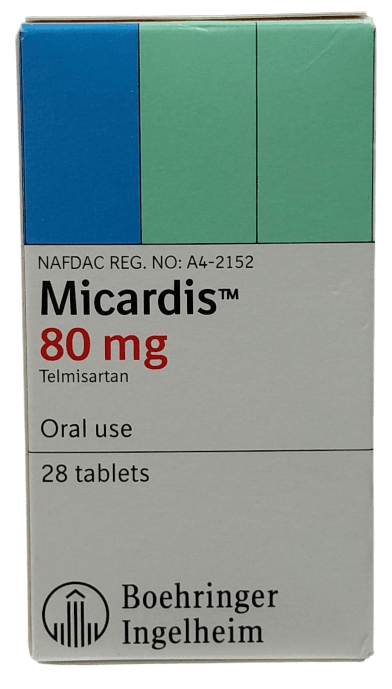 MICARDIS (TELMISARTAN) 80MG TABLETS 28'S