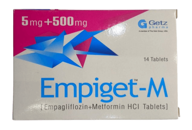 EMPIGET -M 5MG+500MG 14'S