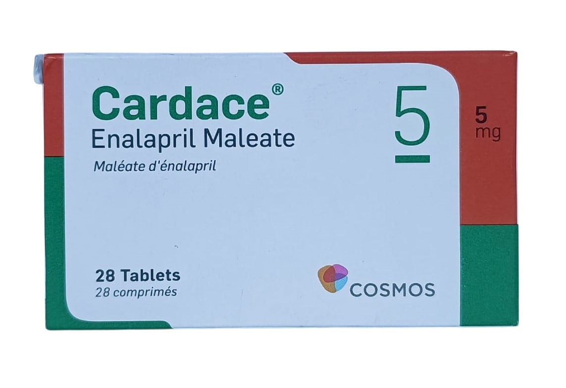 CARDACE (ENALAPRIL) 5MG TABLETS 28'S