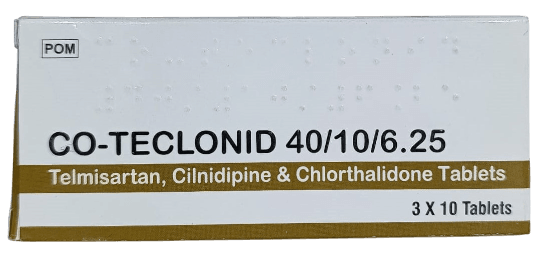 CO-TECLONID 40/10/6.25 TABLETS 30'S