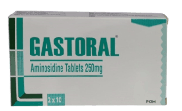 GASTORAL 250MG  (AMINOSIDINE) TABS 20'S