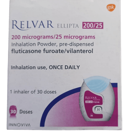 RELVAR 200MCG/25