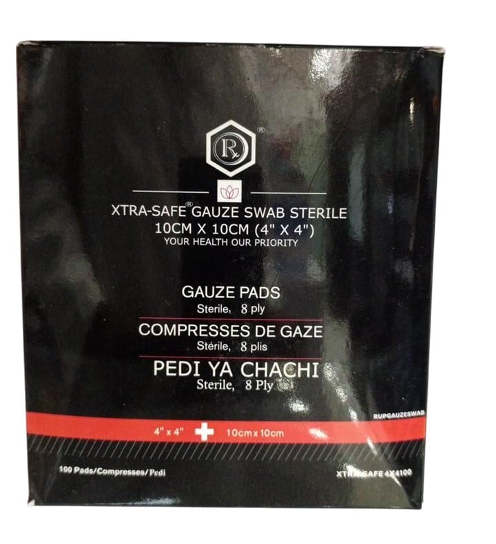GAUZE SWABS 4*4 NON STERILE 100S