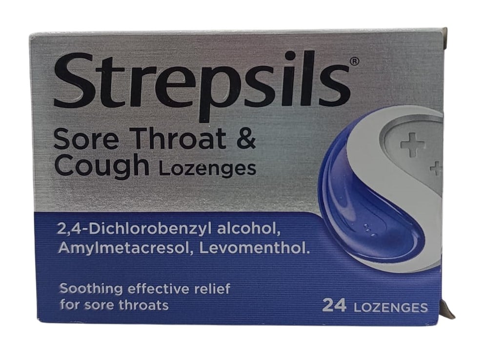 Strepsils Sore Throat & Cough Lozenges, 24 Count