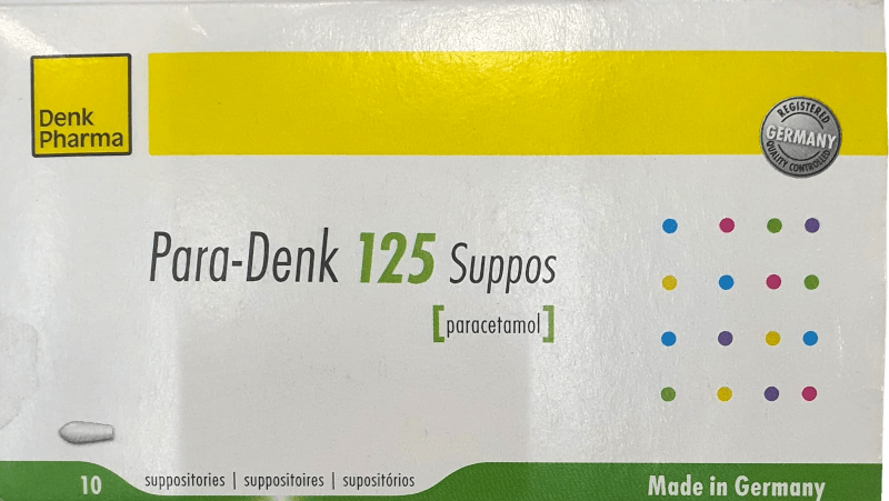PARADENK SUPP 125mg