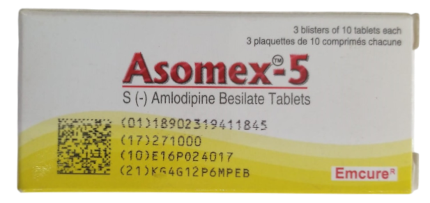 ASOMEX 5MG/50MG AT TABLETS 30S