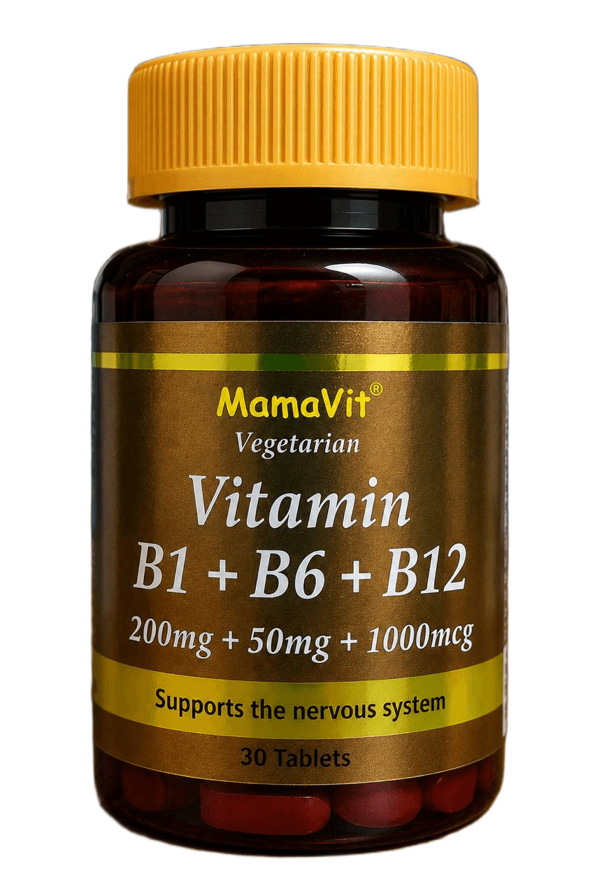 MAMAVIT VITAMIN B1 B6 B12 200MG PLUS 50MG PLUS 1000MCG 30 TABS