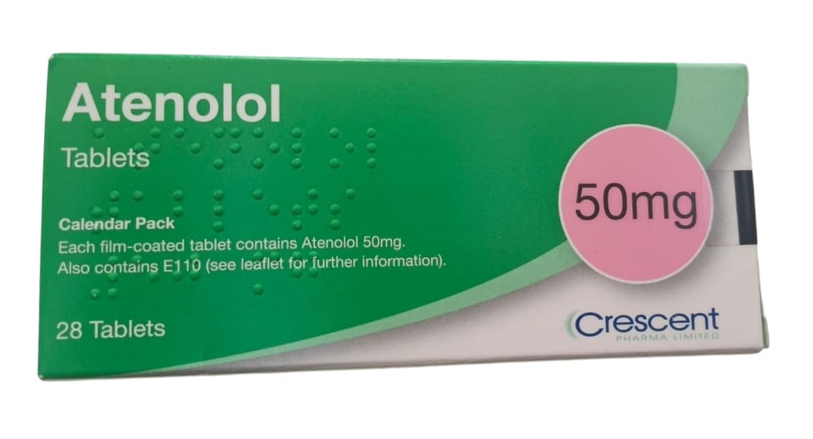 ATENOLOL 50MG (CRESCENT) TABLETS 28'S