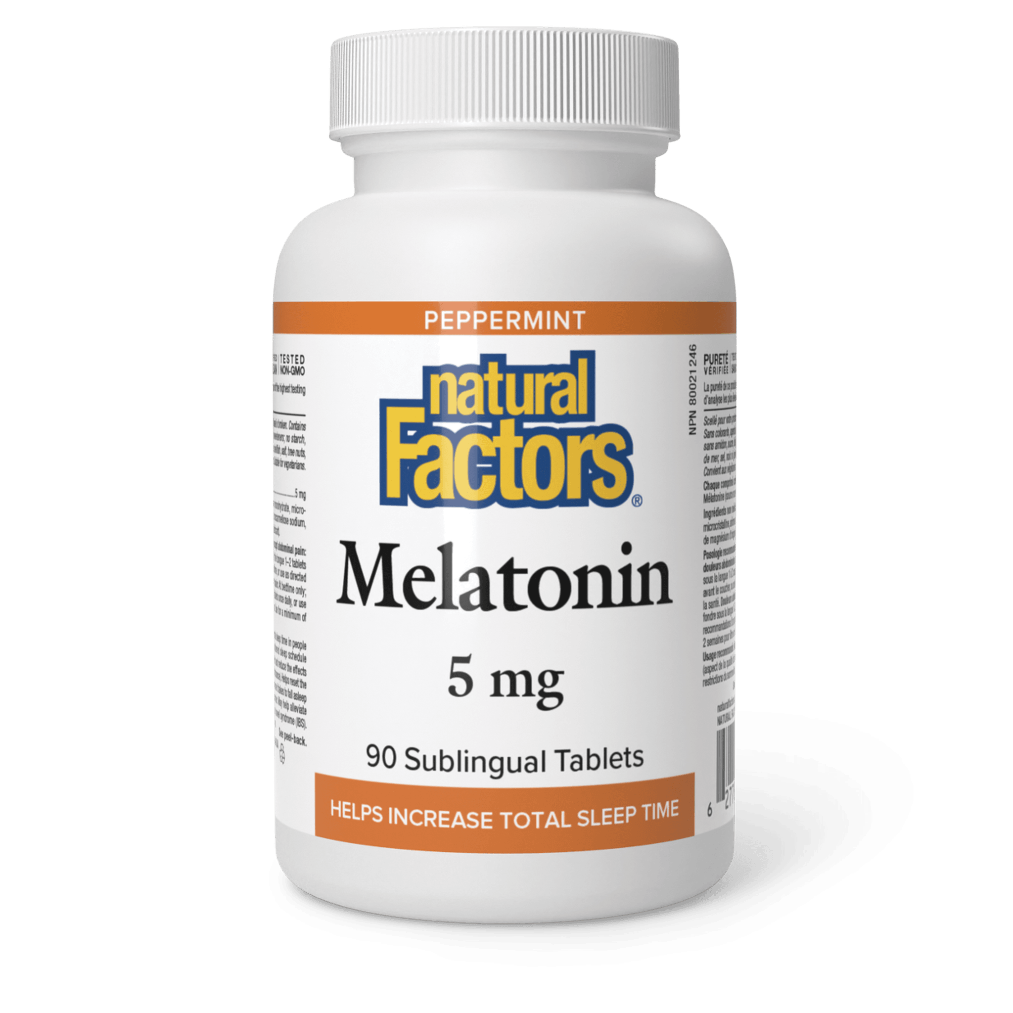 NATURAL FACTORS MELATONIN 5MG 90SUBLINGUA TABLETS