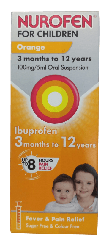 NUROFEN SYRUP 3M-12YRS ORANGE 200ML