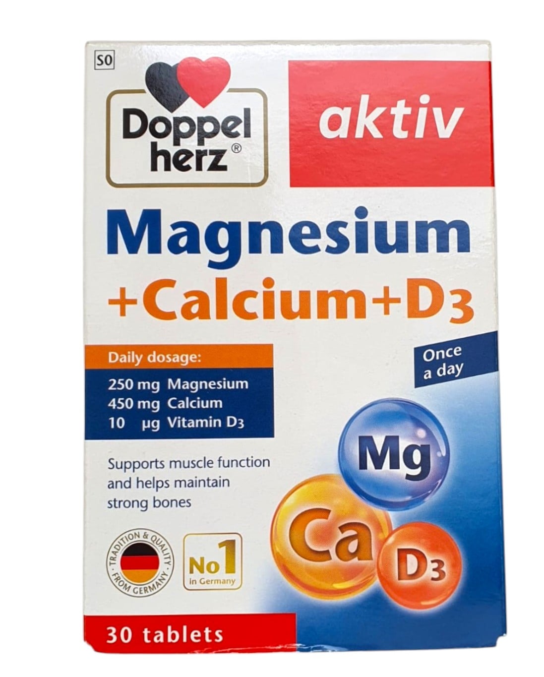 DOPPEL HERZ MAGNESIUM CALCIUM D3 30TABS
