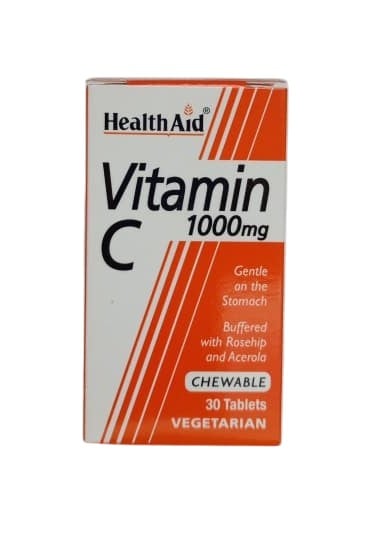 HEALTHAID VITAMIN C 1000MG CHEWABLE 30S
