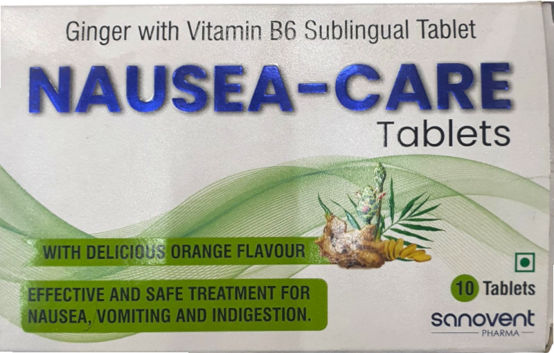 SANOVENT ORANGE NAUSEA-CARE TABLETS, 10 COUNT