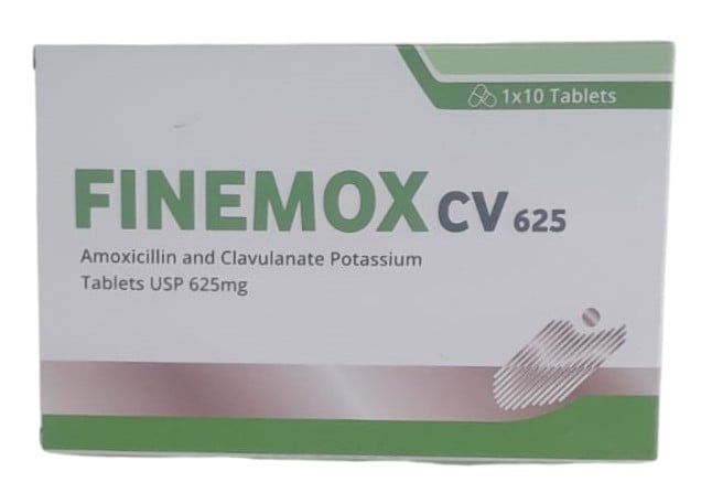 FINEMOX 625MG TABLETS 10'S
