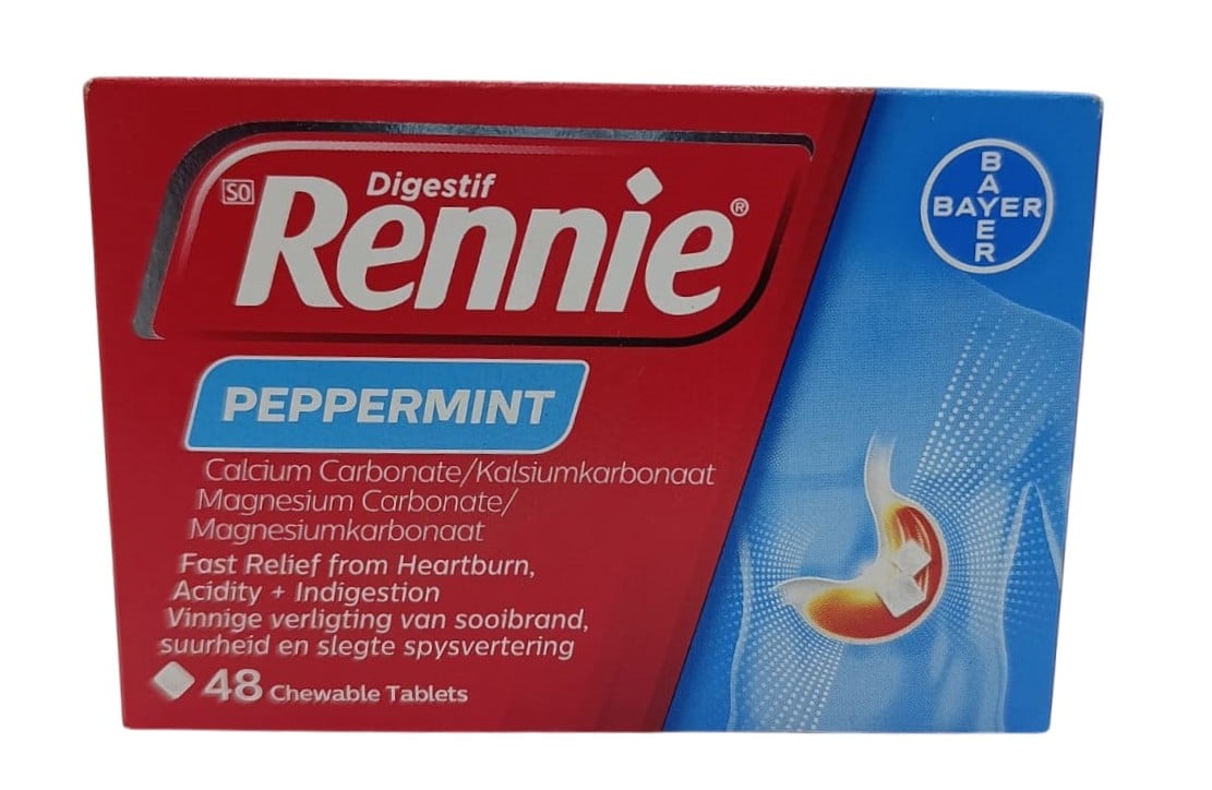 RENNIE PEPPERMINT TABS 48s