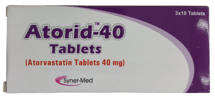 ATORID 40MG TABLETS 30'S