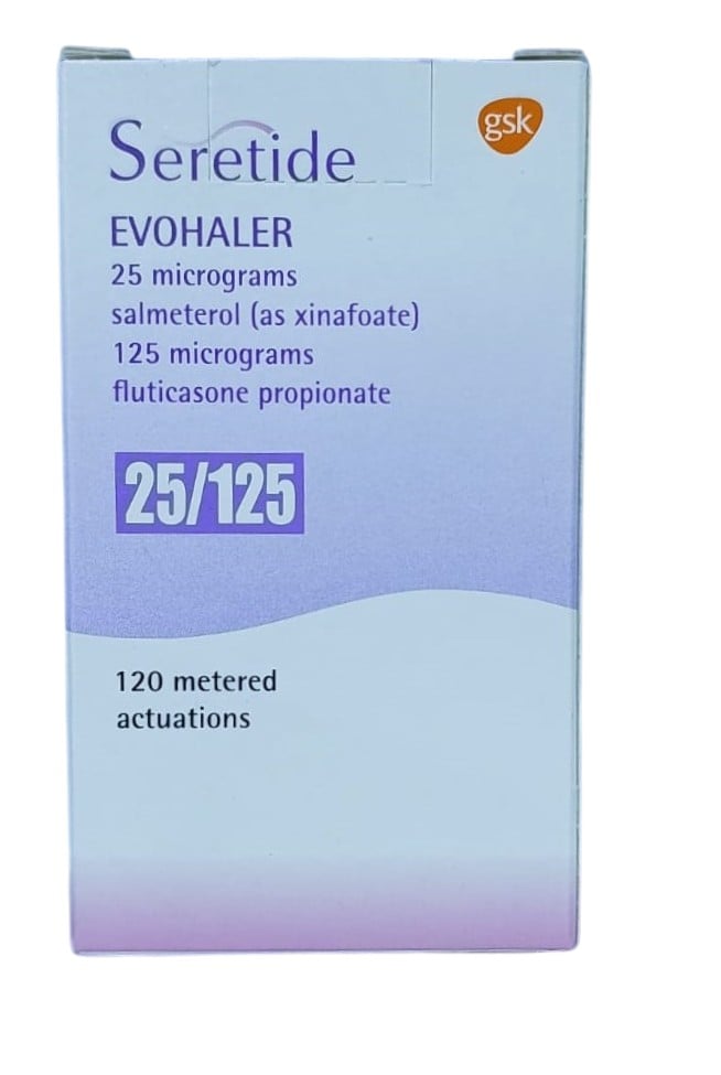 GSK Seretide EVOHALER Purple, 120 Actuations (25/125)