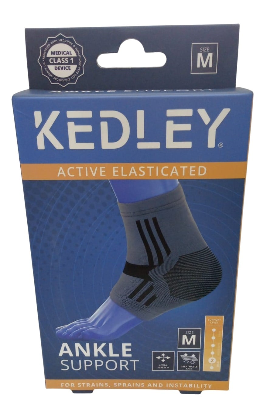 KEDLEY ELASTICATED ANKLE SUPPORT MEDIUM