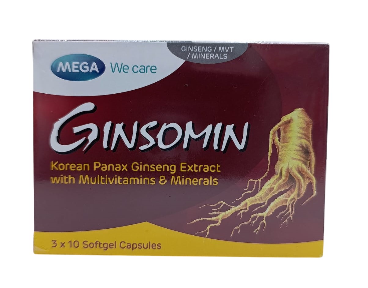 MEGA We Care GINSOMIN CAPS, 3x10 Capsules