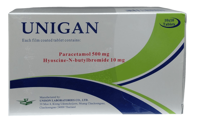 UNIGAN TABLETS (HYOSCIN/PARACETAMOL) 100'S