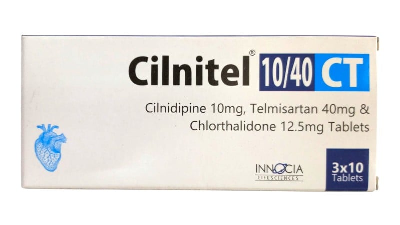 CILNITEL CT 10MG/40MG TABLETS 30'S