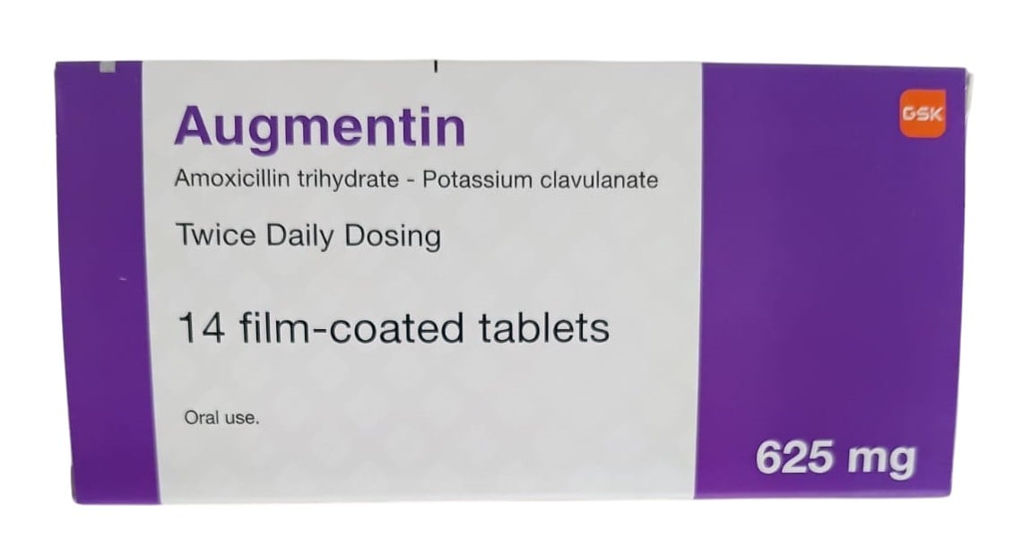 AUGMENTIN 625MG TABS 14'S