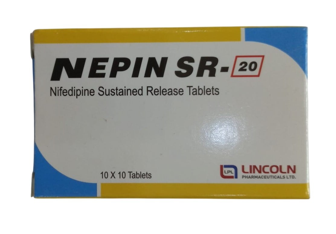 NEPIN NIFEDIPINE 20MG 100s