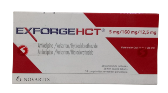 EXFORGE HCT 5/160/12.5 MG