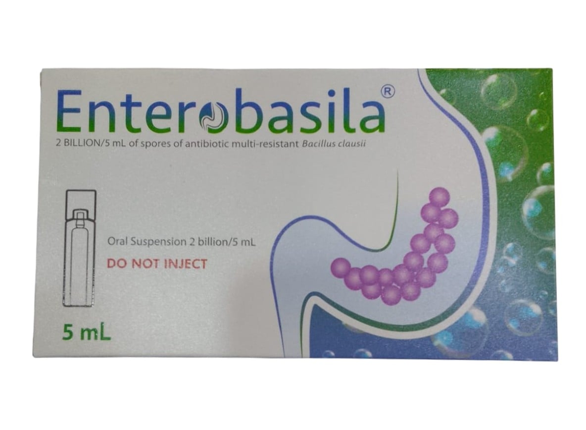 ENTEROBASILA ORAL SUSPENSION, 5ML