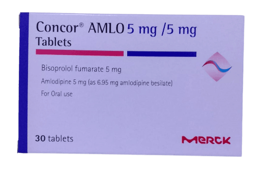 CONCOR AMLO 5/5MG TABS