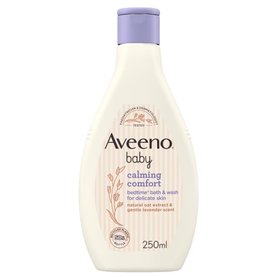 AVEENO BABY CALMING COMFORT BEDTIME BATH AND WASH 250ML