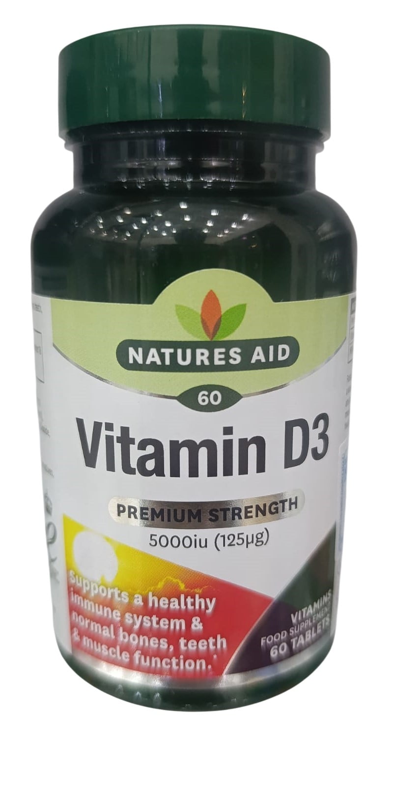 NATURES AID VITAMIN D3 5000 IU TABLETS 60'S