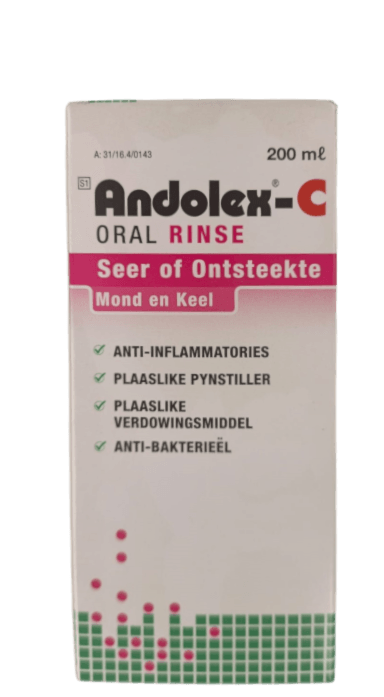 ANDOLEX ANTIBACTERIAL MOUTHWASH 200ML