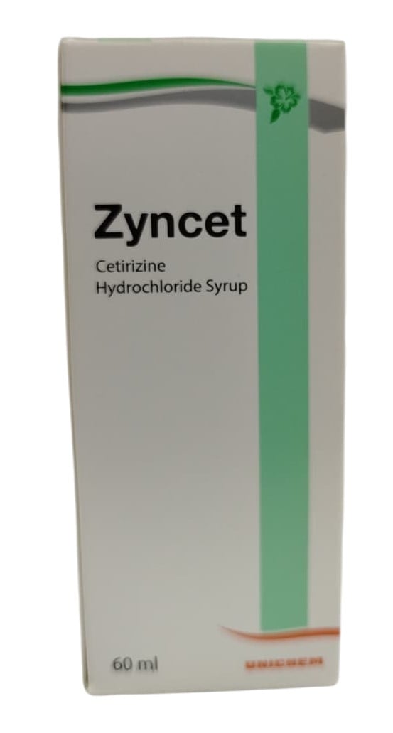 ZYNCET (CETRIZINE) SYRUP 60ML