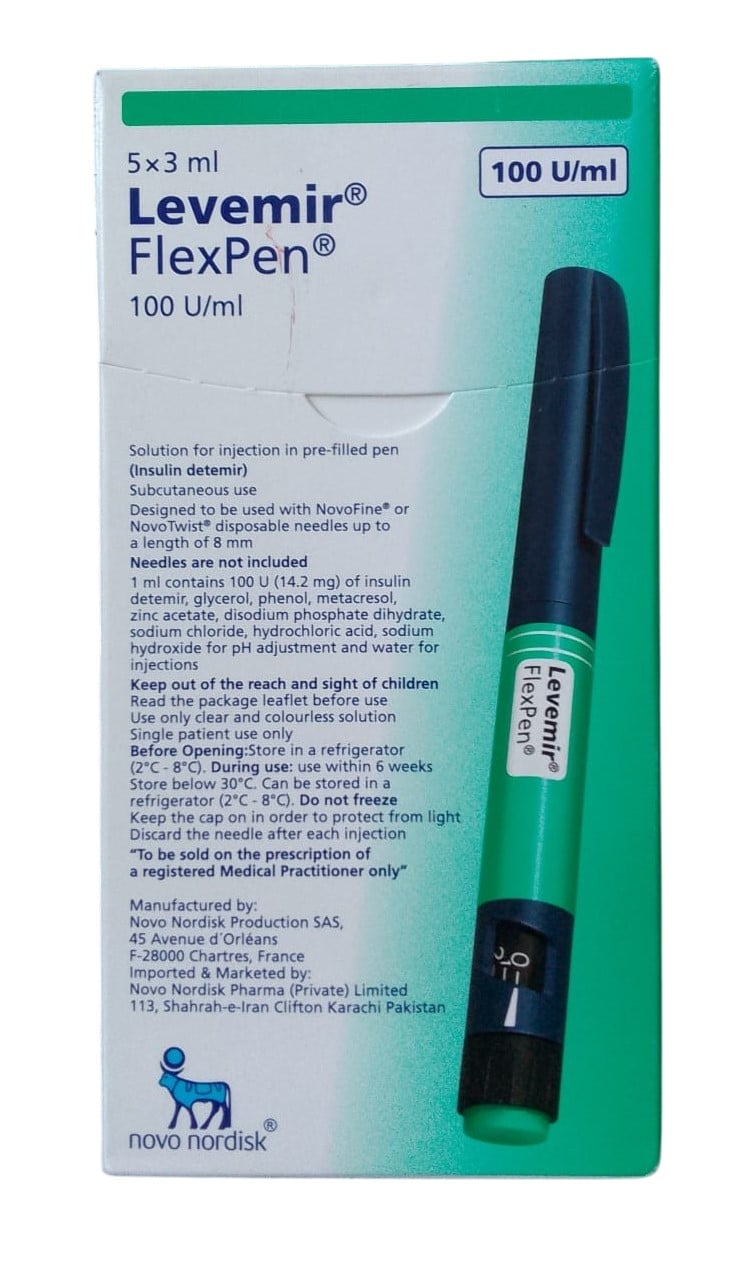 LEVEMIR FLEXPEN 5'S