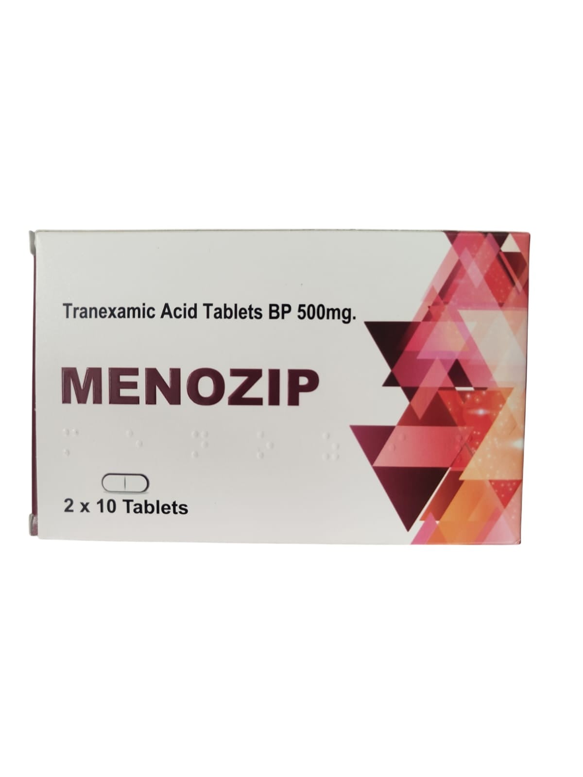 MENOZIP TRANEXAMIC ACID TABS BP 500MG 20'S