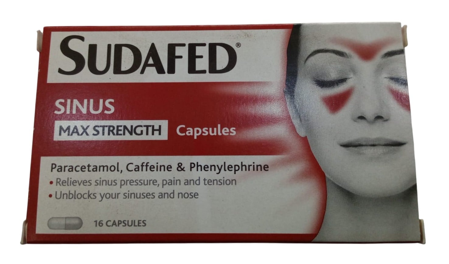 SUDAFED MAX STRENGTH CAPSULES, 16 COUNT