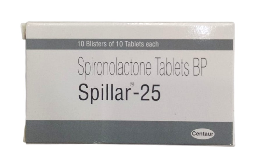 SPILLAR SPIRONOLACTONE 25MG
