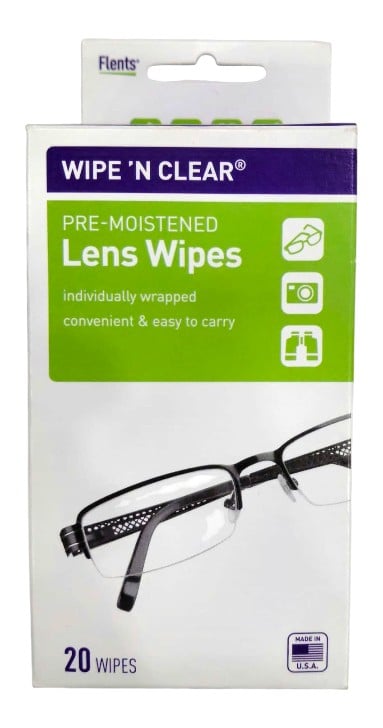 WIPES N CLEAR LENS 20 WIPES
