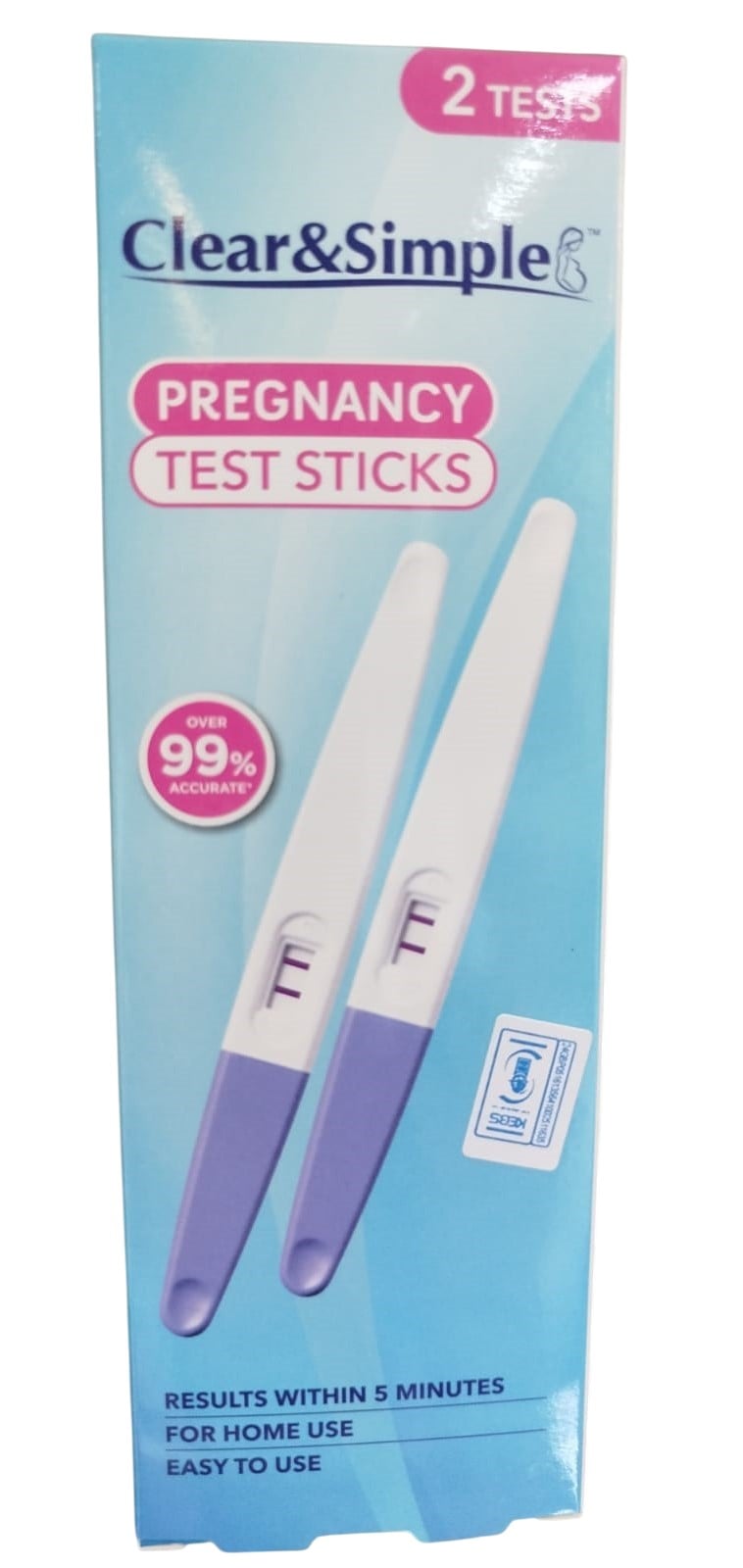 CLEAR & SIMPLE TEST STICKS 2S
