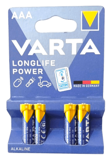 VARTA BATTERIES TRIPLE (AAA) 4`S